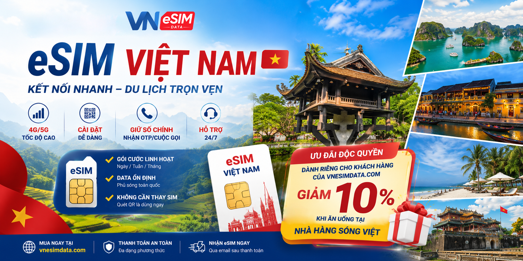 eSIM Việt Nam – Kết Nối Internet Ngay Khi Đến Việt Nam